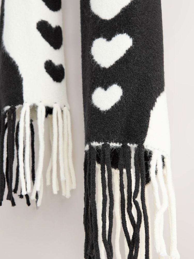 Rockett St George Monochrome Hands Midweight Scarf - Image 11 of 11
