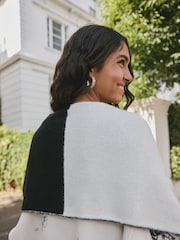 Rockett St George Monochrome Hands Midweight Scarf - Image 6 of 11