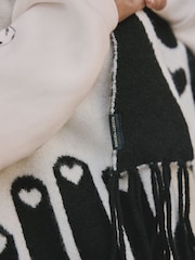 Rockett St George Monochrome Hands Midweight Scarf - Image 8 of 11
