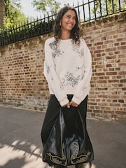 Rockett St George Ecru Tiger Tattoo Sweatshirt - Image 4 of 10