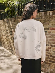 Rockett St George Ecru Tiger Tattoo Sweatshirt - Image 5 of 10