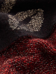 Rockett St George Black/Red Lips Midweight Scarf - Image 10 of 10