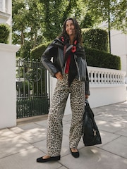 Rockett St George Black/Red Lips Midweight Scarf - Image 6 of 10