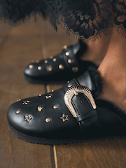 Rockett St George Black Icon Mule Slippers - Image 4 of 10