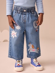 Denim Unicorn Embellished Jeans (3mths-7yrs) - Image 1 of 4