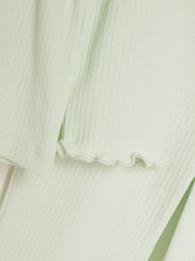 River Island Green Girls Bow Peplum Kickflare Set - Image 5 of 6