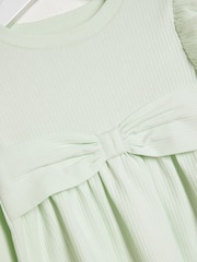 River Island Green Girls Bow Peplum Kickflare Set - Image 6 of 6