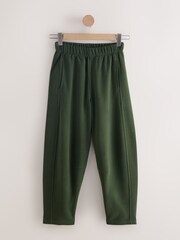 Khaki Green Supersoft Peached Essentials Crew Neck Seam Detail Sweatshirt and Joggers 2 Pack - Image 3 of 5