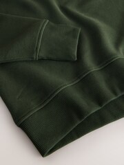 Khaki Green Supersoft Peached Essentials Crew Neck Seam Detail Sweatshirt and Joggers 2 Pack - Image 5 of 5