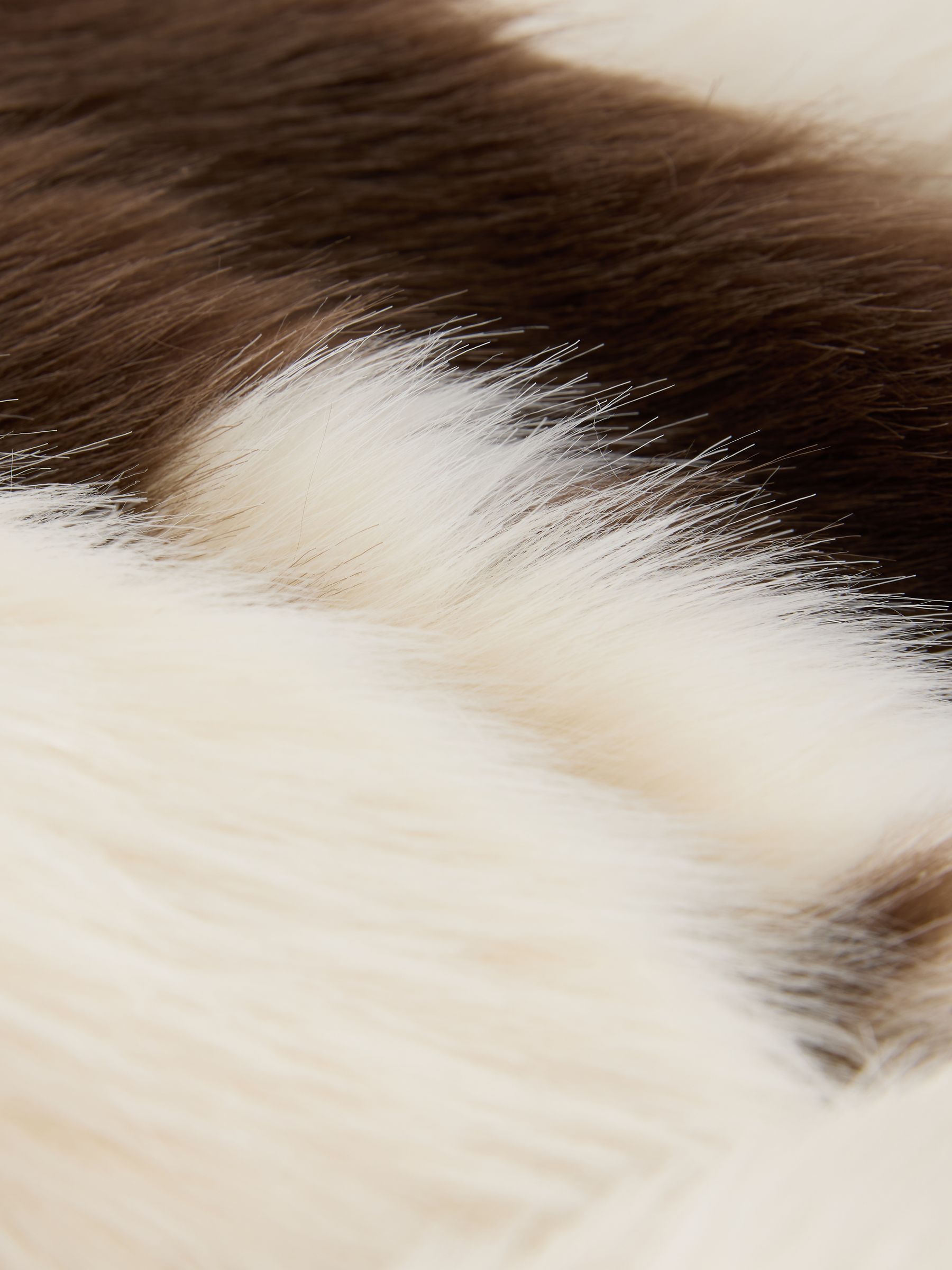 Buy Cream Cow Print Faux Fur Coat from Next USA