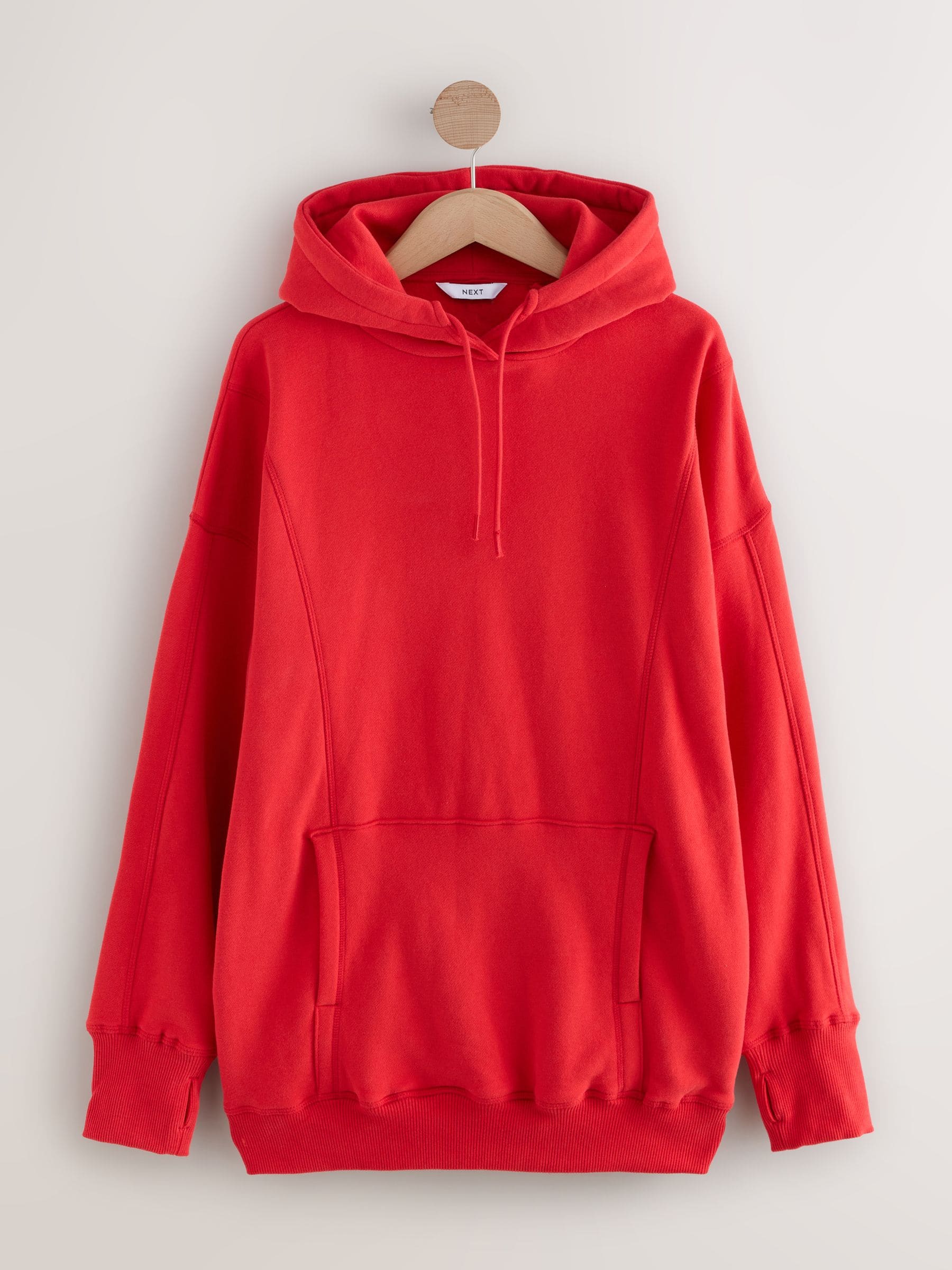Buy Cherry Red Relaxed Fit Longline Hoodie from the Next UK online Buy Cherry Red Relaxed Fit Longline Hoodie from the Next UK online