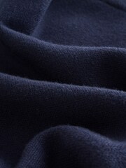Navy Compact Cosy Wideleg Side stripe Tipped Joggers - Image 9 of 9