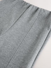 Charcoal Grey Supersoft Cosy Rib Wide Leg Knitted Trousers - Image 8 of 8
