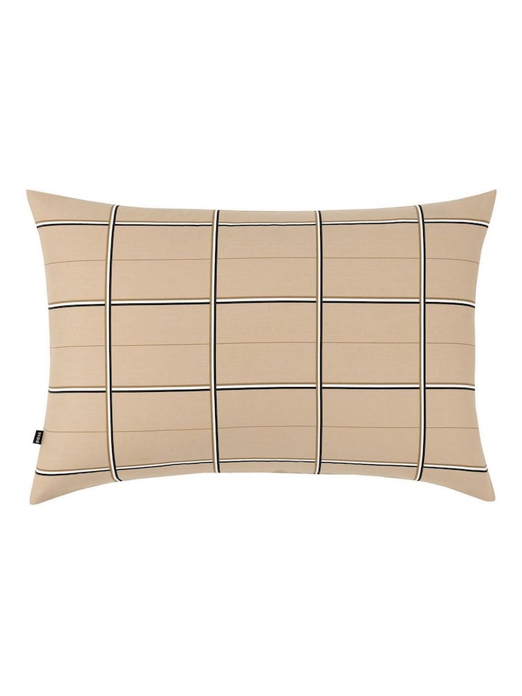 BOSS Home Beige Check Standard Pillowcase - Image 2 of 5