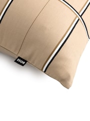 BOSS Home Beige Check Standard Pillowcase - Image 4 of 5