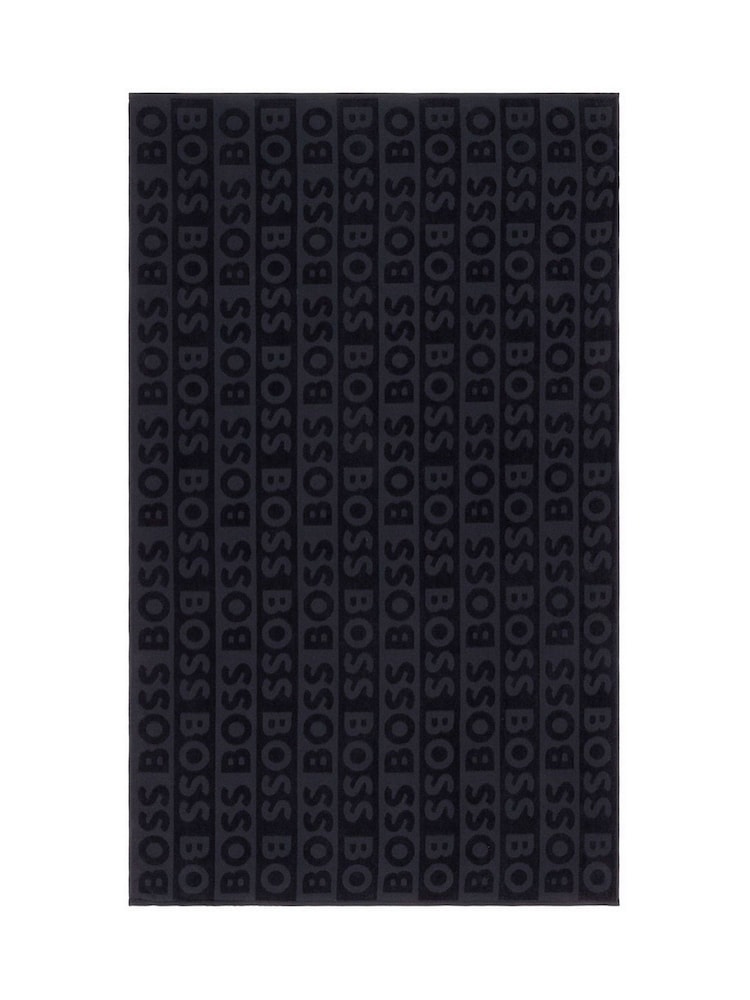 BOSS Home Black Font Beach Towel - Image 2 of 4