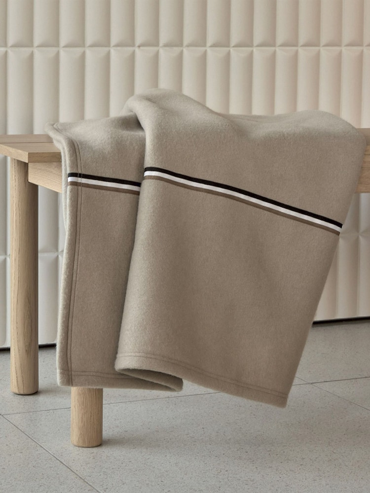 BOSS Home Beige B Linea Throw - Image 1 of 4