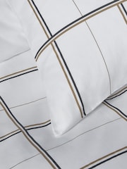 BOSS Home White Check Standard Pillowcase - Image 5 of 5