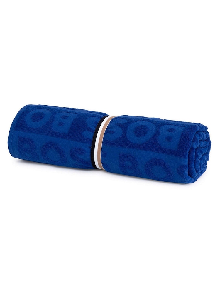 BOSS Home Blue Font Beach Towel - Image 1 of 4