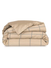BOSS Home Beige Check Duvet Cover - Image 2 of 5