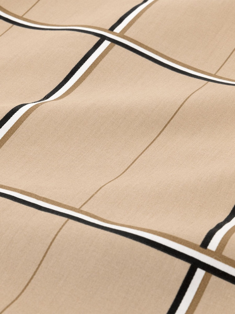 BOSS Home Beige Check Duvet Cover - Image 5 of 5