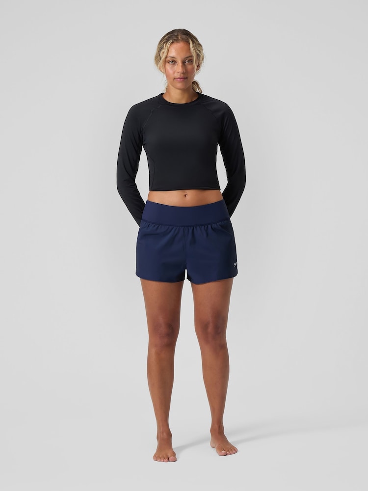 Speedo Blue Womens Lookout Swim Shorts - Image 1 of 6 Speedo Blue Womens Lookout Swim Shorts - Image 1 of 6