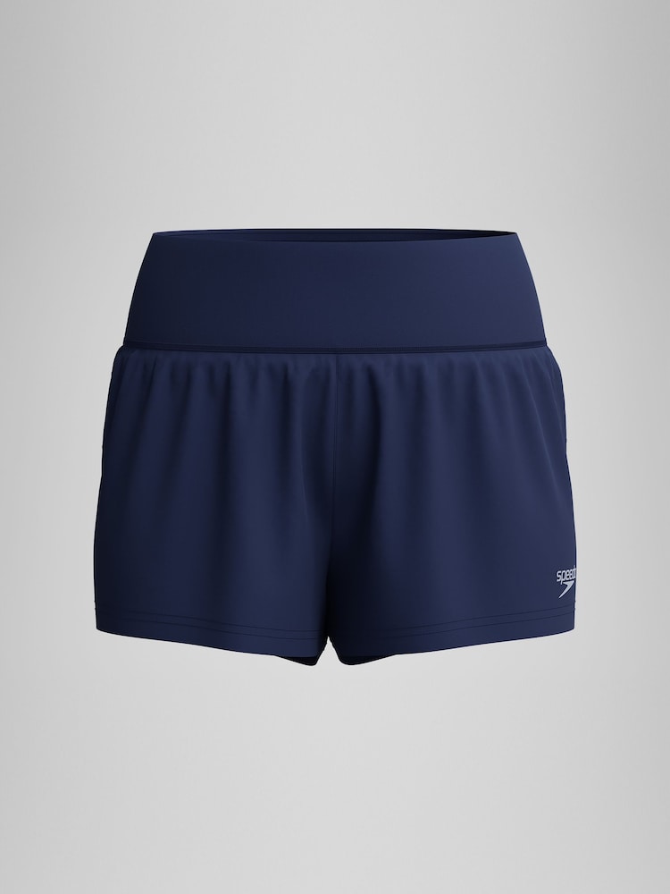 Speedo Blue Womens Lookout Swim Shorts - Image 6 of 6 Speedo Blue Womens Lookout Swim Shorts - Image 6 of 6