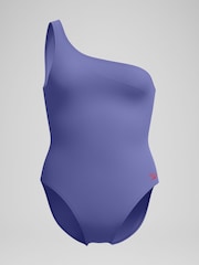 Speedo Blue Womens Asymetric Swimsuit - Image 6 of 6