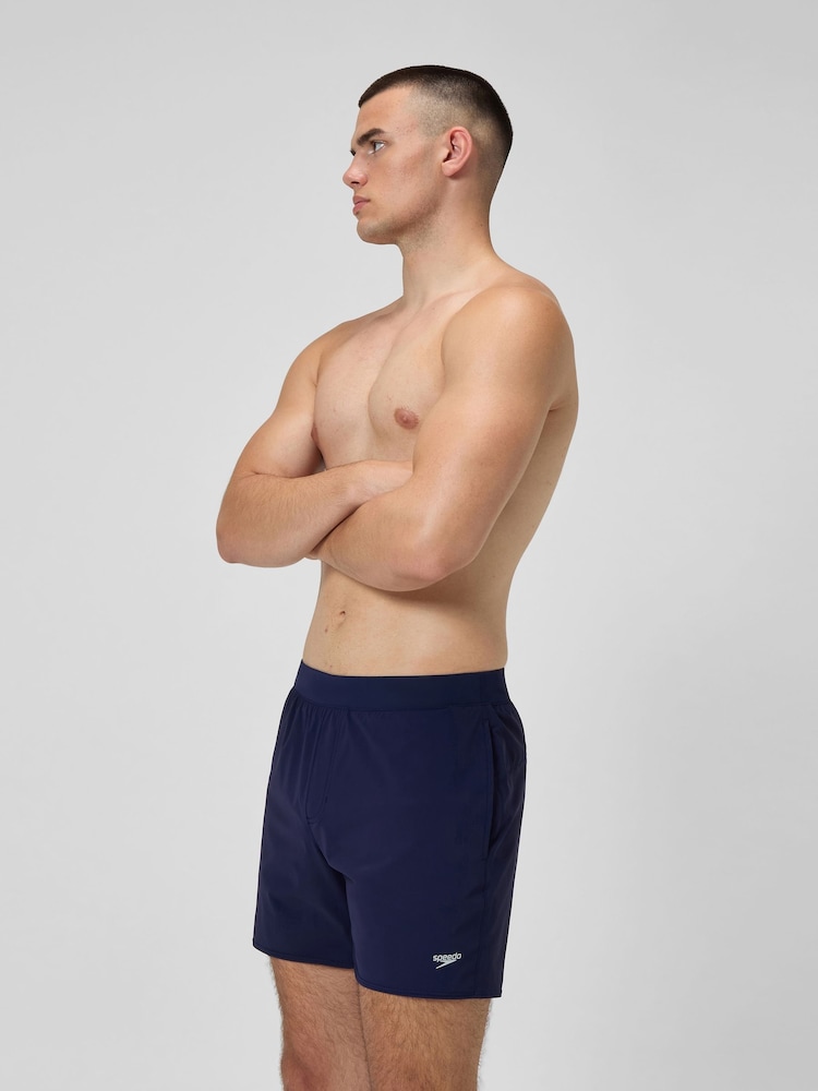 Speedo Blue Mens Lookout Solid 16'' Swim Shorts - Image 2 of 6