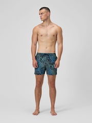 Speedo Black Mens Printed 16'' Redondo Edge Swim Shorts - Image 1 of 6