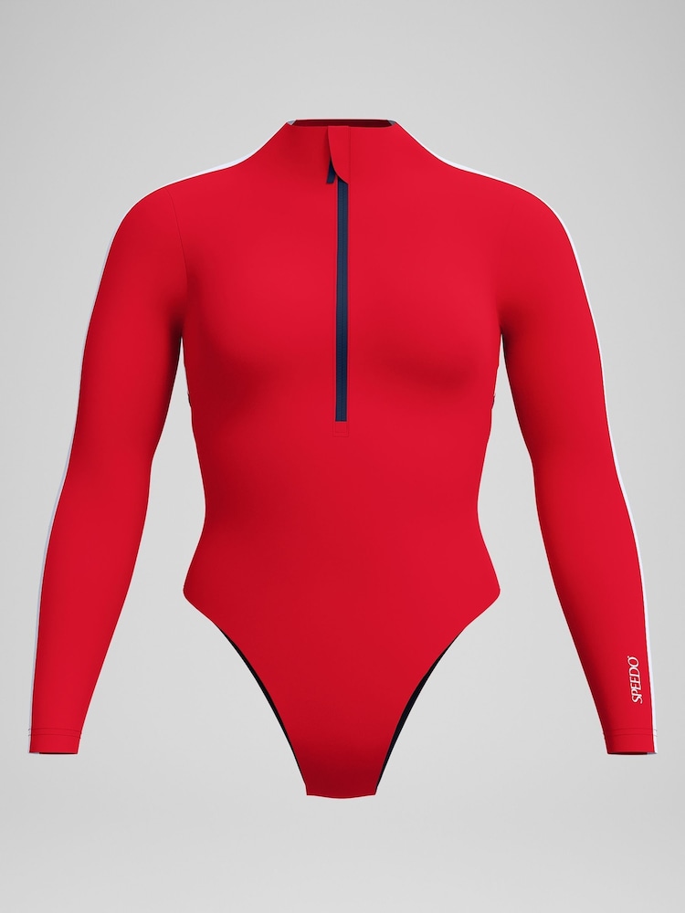 Speedo Womens Long Sleeve Zip Swimsuit - Imagen 6 de 6 Speedo Womens Long Sleeve Zip Swimsuit - Imagen 6 de 6