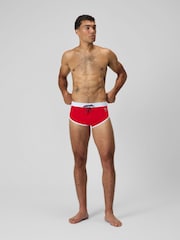 Speedo Red Mens 3.5'' Logo Briefs - Image 1 of 6