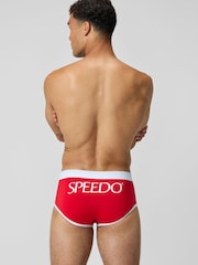 Speedo Red Mens 3.5'' Logo Briefs - Image 3 of 6