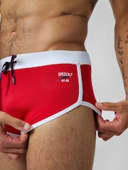 Speedo Red Mens 3.5'' Logo Briefs - Image 5 of 6