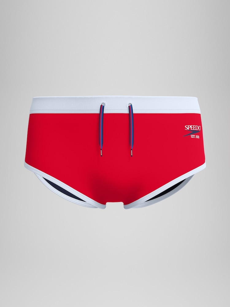 Speedo Red Mens 3.5'' Logo Briefs - Image 6 of 6