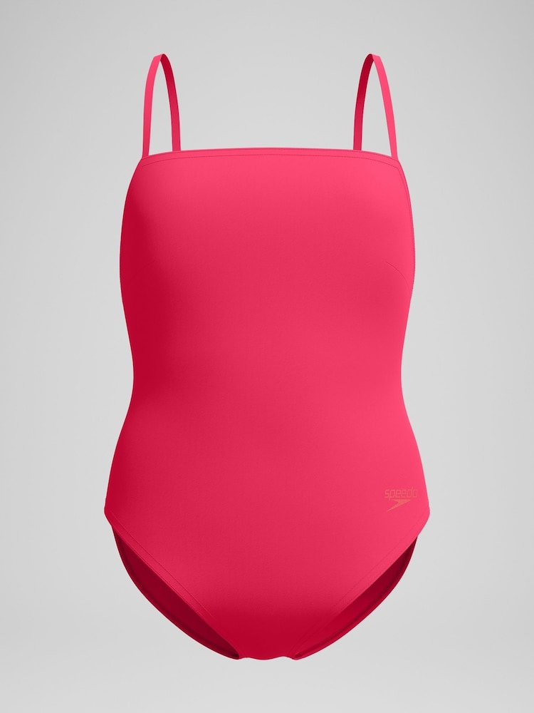 Speedo Pink Womens Adjustable Thinstrap Swimsuit - Image 6 of 6