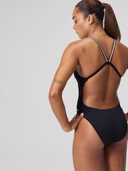 Speedo Black Active Back Swimsuit - Image 4 of 6