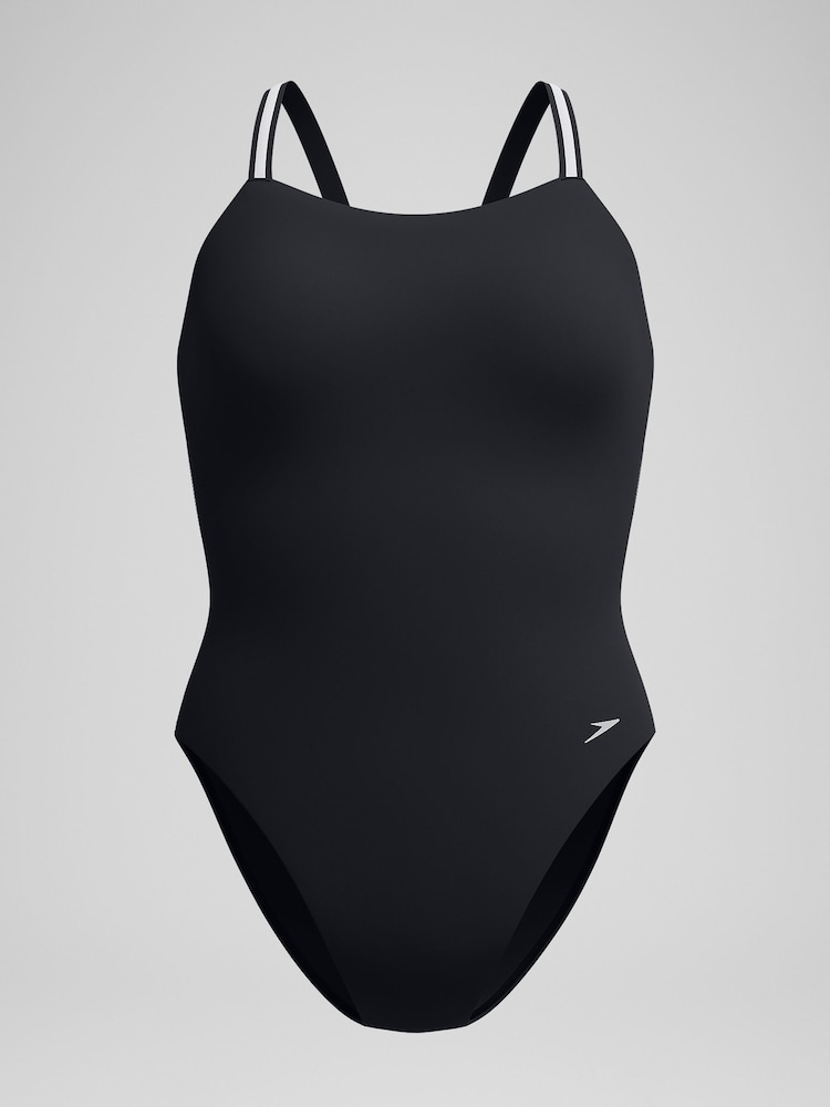 Speedo Black Active Back Swimsuit - Image 6 of 6