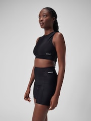 Speedo Black Womens Solid Bikini Top with Mesh - Image 3 of 6