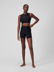 Speedo Black Womens Solid Bikini Top with Mesh - Image 4 of 6