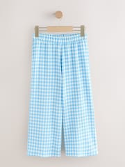 Blue Gingahm Wide Leg Trousers (3-16yrs) - Image 5 of 8