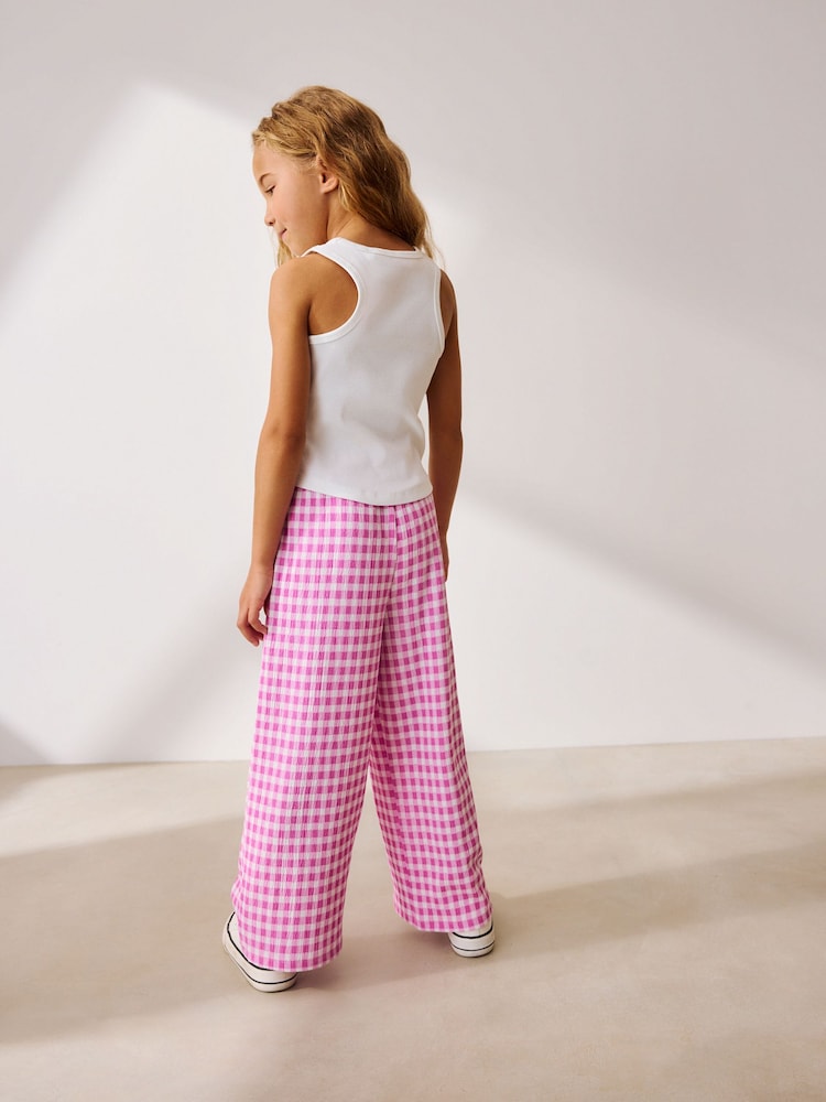Gingham rose - Pantalon large (3-16 ans) - Image 3 of 7