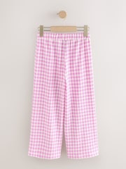 Pink Gingham Wide Leg Trousers (3-16yrs) - Image 5 of 7