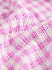 Pink Gingham Wide Leg Trousers (3-16yrs) - Image 6 of 7
