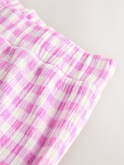Pink Gingham Wide Leg Trousers (3-16yrs) - Image 7 of 7