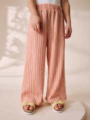 Pink Stripe Wide Leg Trousers (3-16yrs) - Image 1 of 5