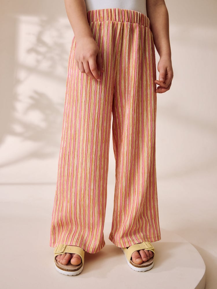 Pink Stripe Wide Leg Trousers (3-16yrs) - Image 1 of 5