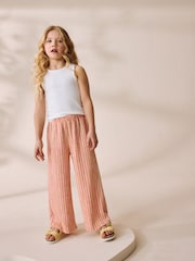 Pink Stripe Wide Leg Trousers (3-16yrs) - Image 3 of 5
