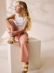 Pink Stripe Wide Leg Trousers (3-16yrs) - Image 4 of 5
