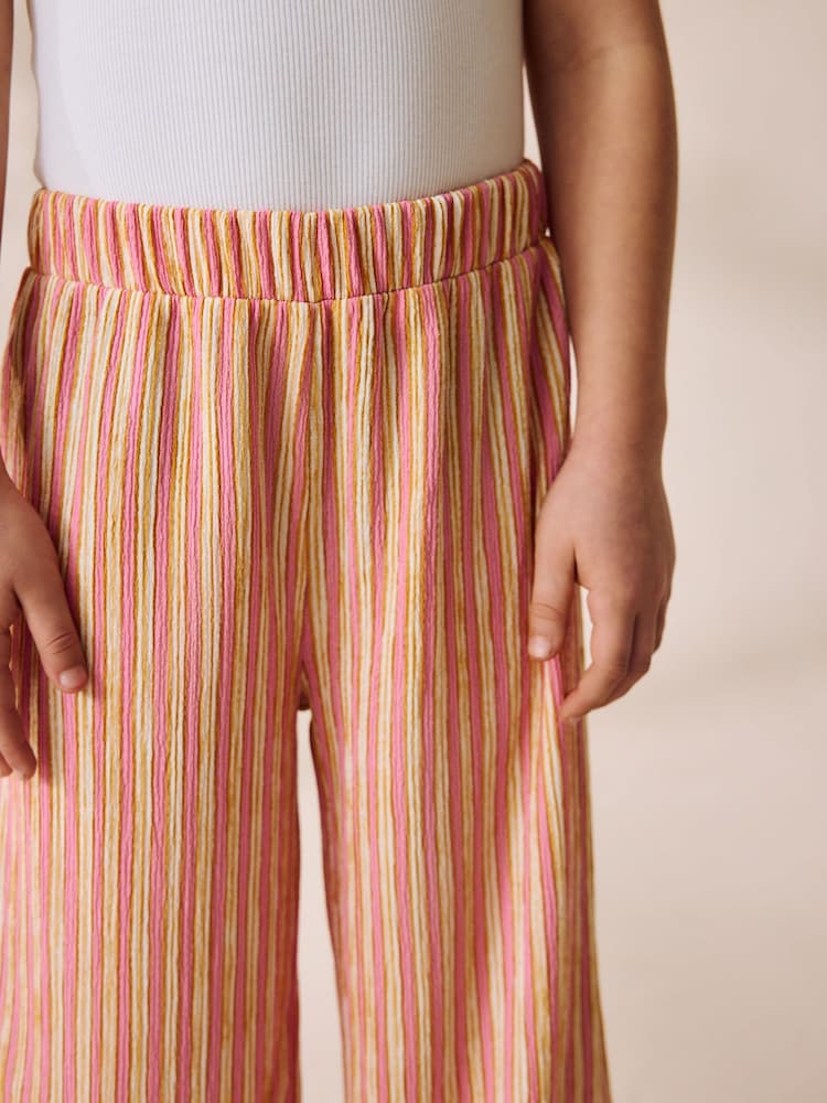 Pink Stripe Wide Leg Trousers (3-16yrs) - Image 5 of 5